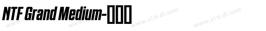NTF Grand Medium字体转换
